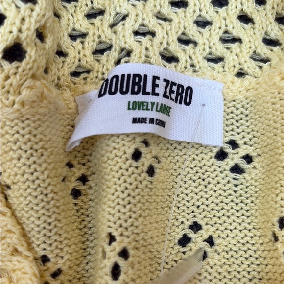 Double Zero Yellow Knit Cardigan - Picture 2 of 2